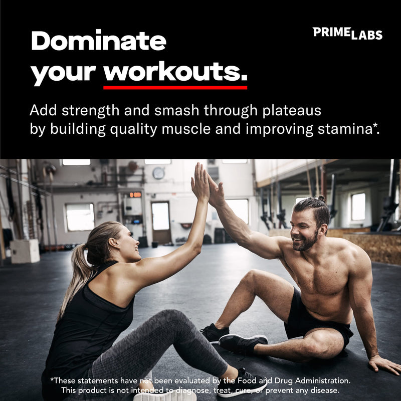 Prime Labs - Men's Test Booster - Natural Stamina, Endurance and Strength Booster - 60 Caplets 60 Count (Pack of 1) - BeesActive Australia