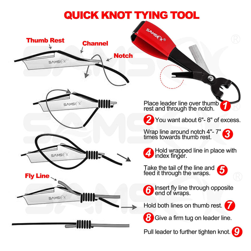 SAMSFX Quick Knot Tool and Fly Fishing Tippet Spool Holder Necklace Lanyard Combo Breakaway Lanyard & Black Knot Tool - BeesActive Australia