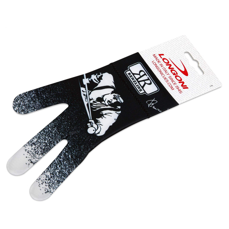 Renzline Pool CUE Glove Billiard Player - White/Black - for Left Hand - One Size fits All - BeesActive Australia