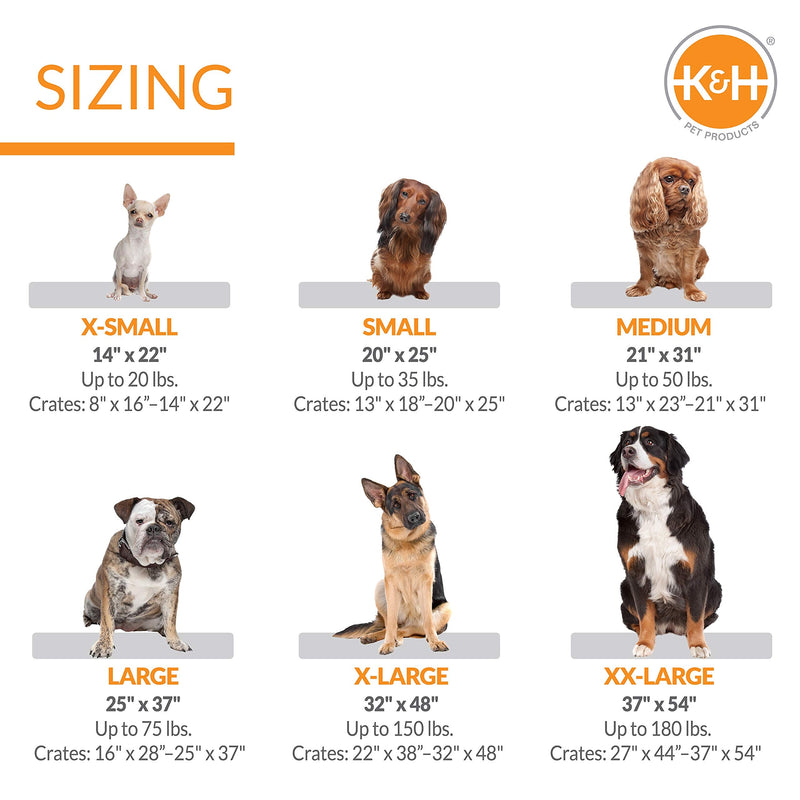K&H Pet Products Self-Warming Crate Pad Thermal Mat Gray - Multiple Sizes Medium 21 in x 31 in Recyclable Box - BeesActive Australia