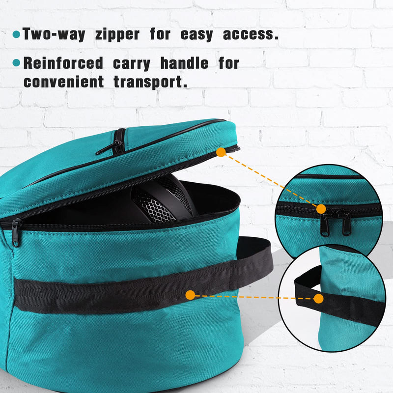 Harrison Howard Equestrian Motorcycle Riding Waterproof Helmet Bag Helmet Case Storage Carring Bag Dark Teal - BeesActive Australia