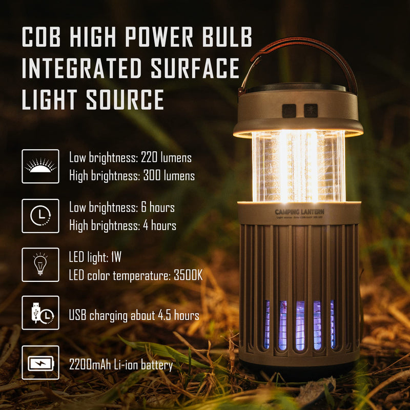 VIPERADE Rechargeable LED Camping Lantern with 4 Models Battery Powered 300 Lumen, Lightweight Waterproof Lantern Flashlight for Camping, Hiking, Fishing, Hurricane, Emergency, Outdoor Survival - BeesActive Australia