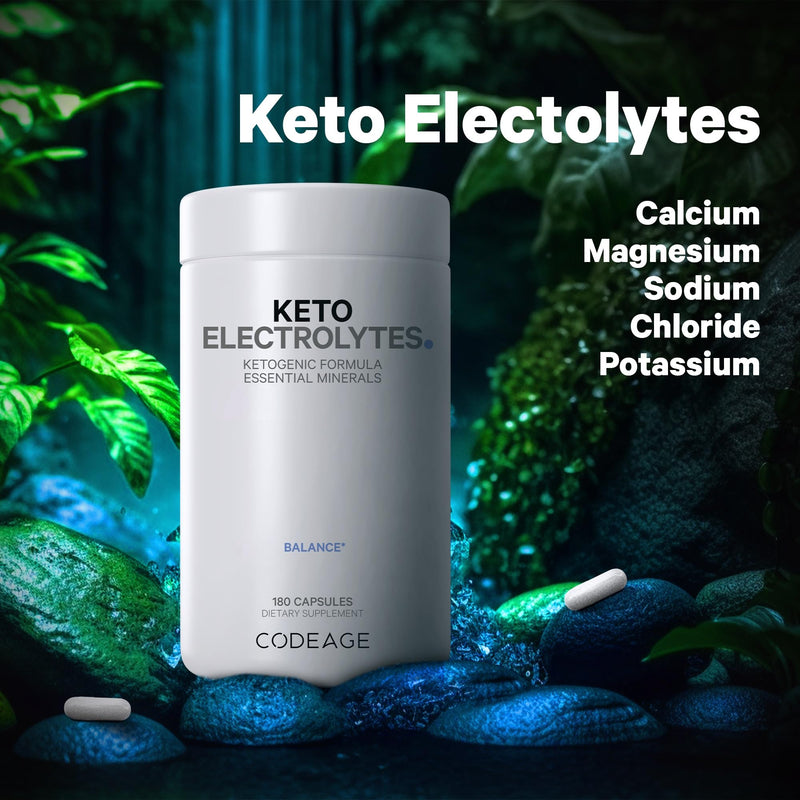 Keto Electrolytes Supplement – Vegan Electrolyte Tablets w Magnesium, Potassium, Calcium & Salt - Electrolyte Powder Salt Pills & Drink Hydration Supplements – Non-GMO, Keto Diet -180 Capsules - BeesActive Australia