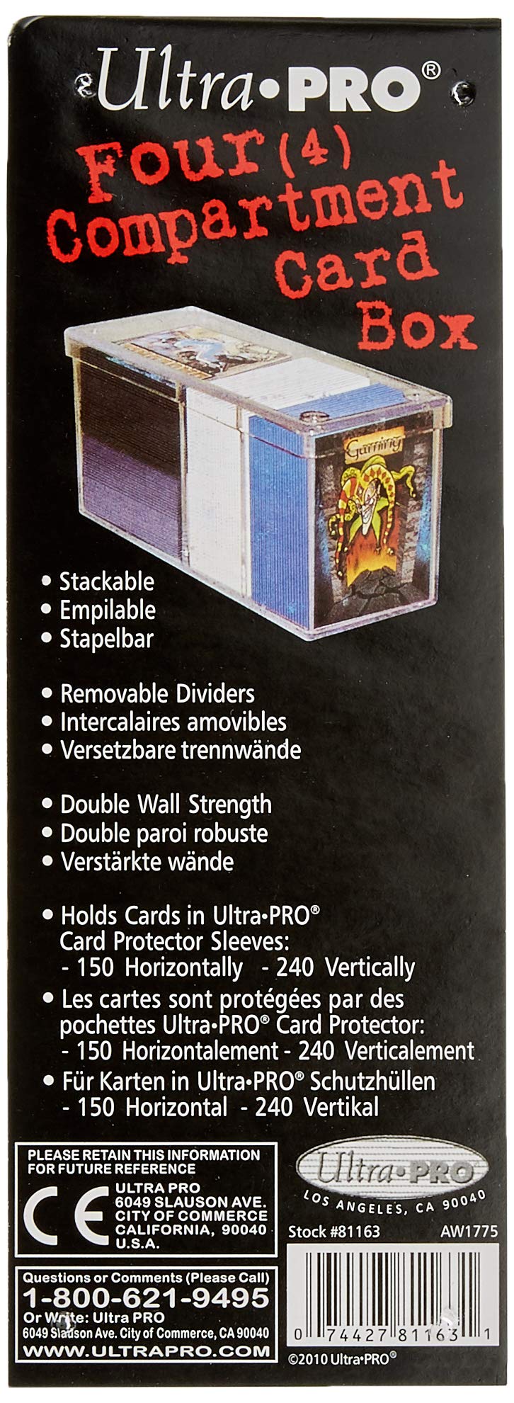 Ultra Pro Ultra PRO mens 2-Piece Box All Team 250 Count Clear - BeesActive Australia