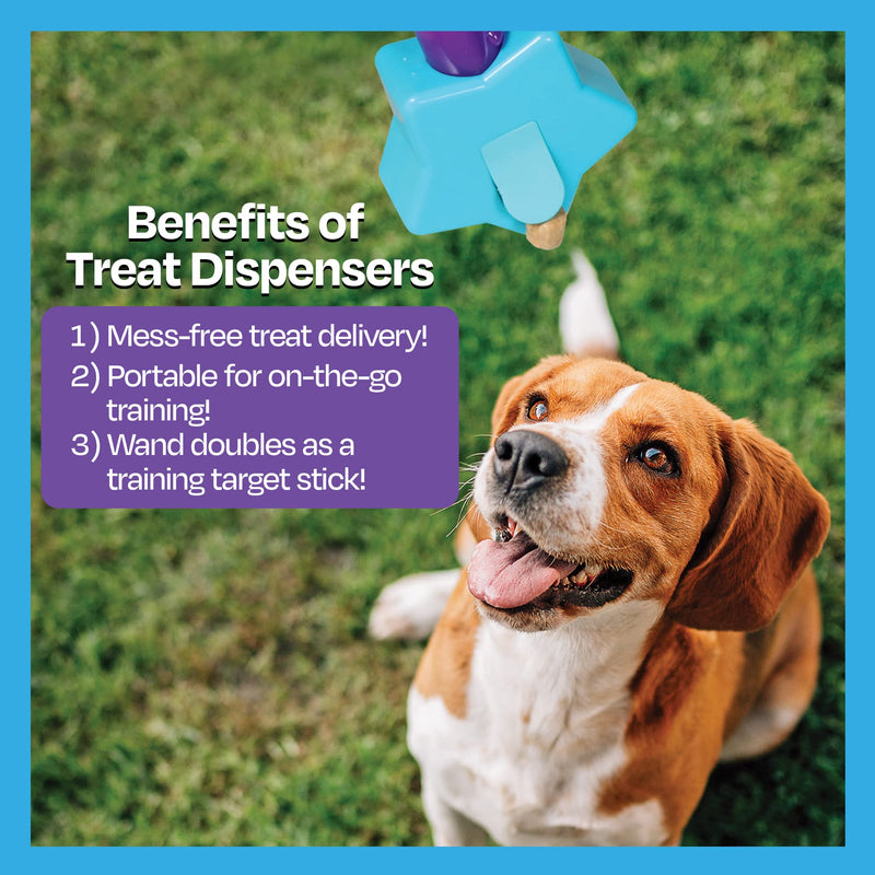 Brightkins Magic Wand Treat Dispenser: Star - 1 Piece Dog Treat Holder, Treat Dispenser for Dogs, Multicolor - BeesActive Australia