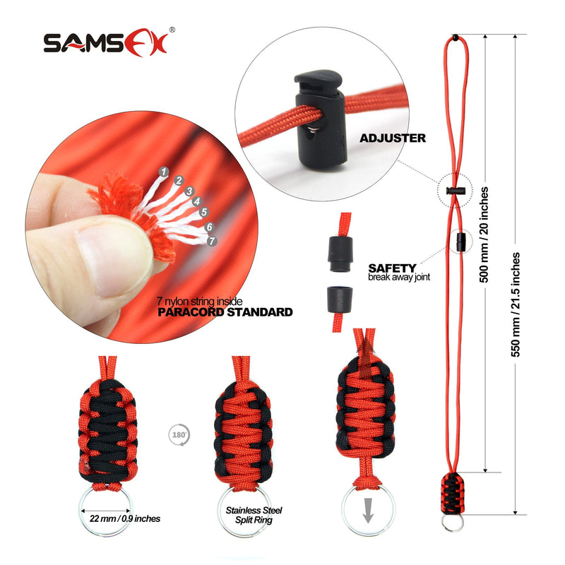 SAMSFX Quick Knot Tool and Fly Fishing Tippet Spool Holder Necklace Lanyard Combo Breakaway Lanyard & Black Knot Tool - BeesActive Australia