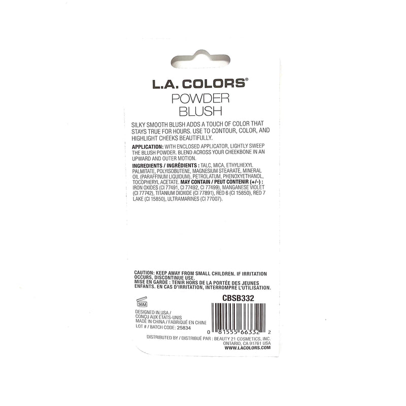 L.A Colors Professional Series BLUSH with Applicator, BSB332 Pink Blush.13 Oz - BeesActive Australia