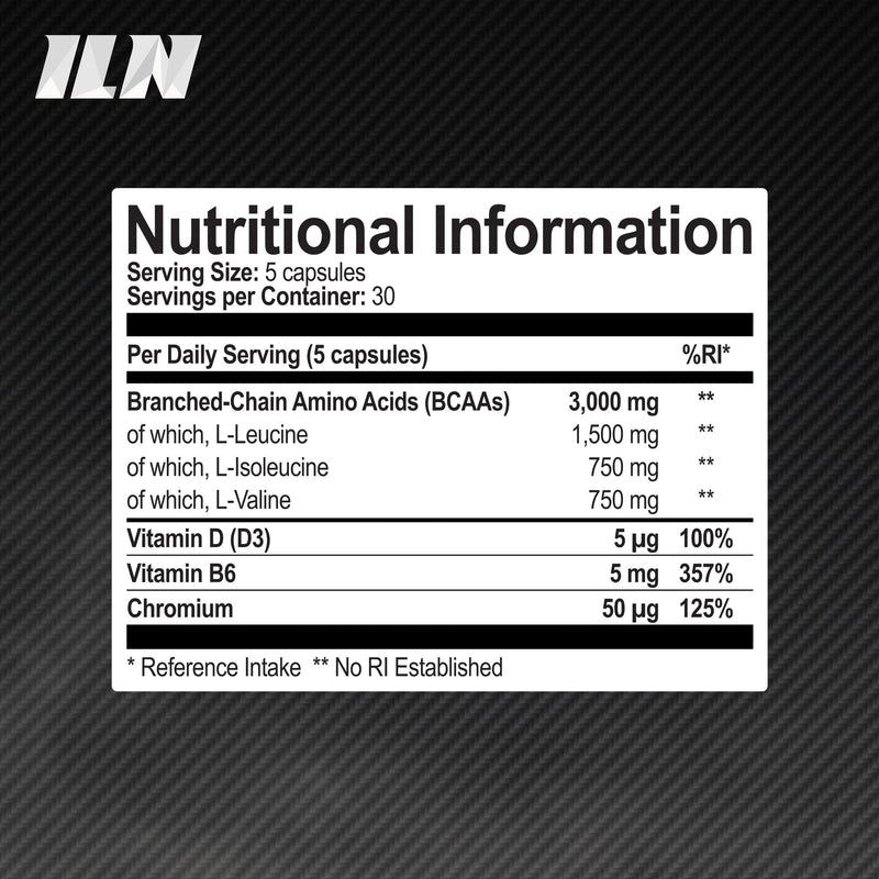 BCAA 3000mg - 2:1:1 BCAA Capsules - BCAAs (150 Capsules) - 3000mg BCAAs per Serving - BCAA Amino Acids - 30 Servings - Suitable for Vegans & Vegetarians (150 Count (Pack of 1)) 150 Count (Pack of 1) - BeesActive Australia