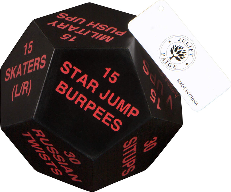 Juliet Paige Exercise Dice for Home Fitness, Workouts, WOD, Cardio, HIIT, and Sports Green, White, and Red - BeesActive Australia
