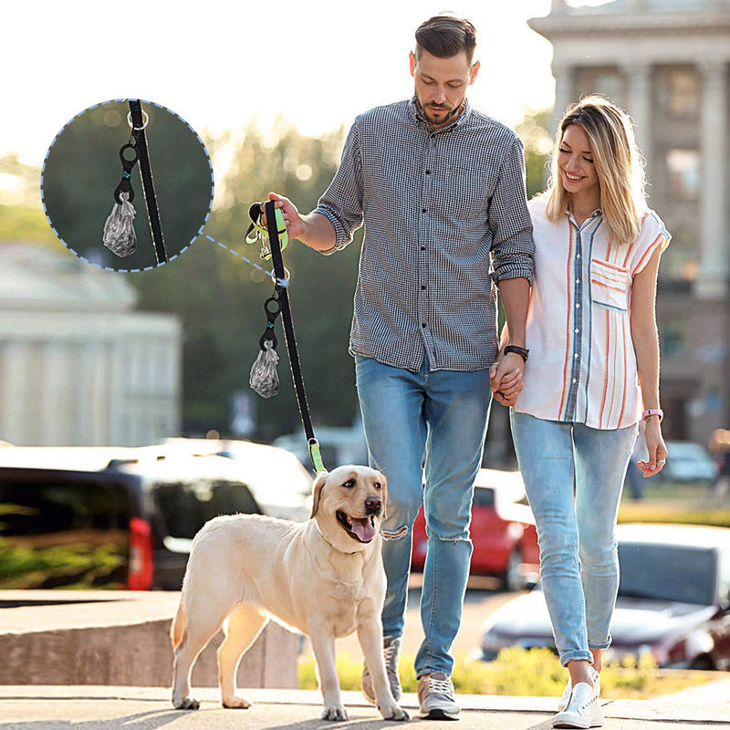 PuppyDoggy Dog Poop Bag Holder for Leash Waste Bag Carrier Dog Poop Bag Dispenser for Walking Running Bicycle Accessory 4 pieces (Black) Black - BeesActive Australia