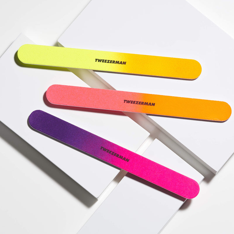 Tweezerman Piece Neon Hot Nail Files, Assorted 3 Count - BeesActive Australia