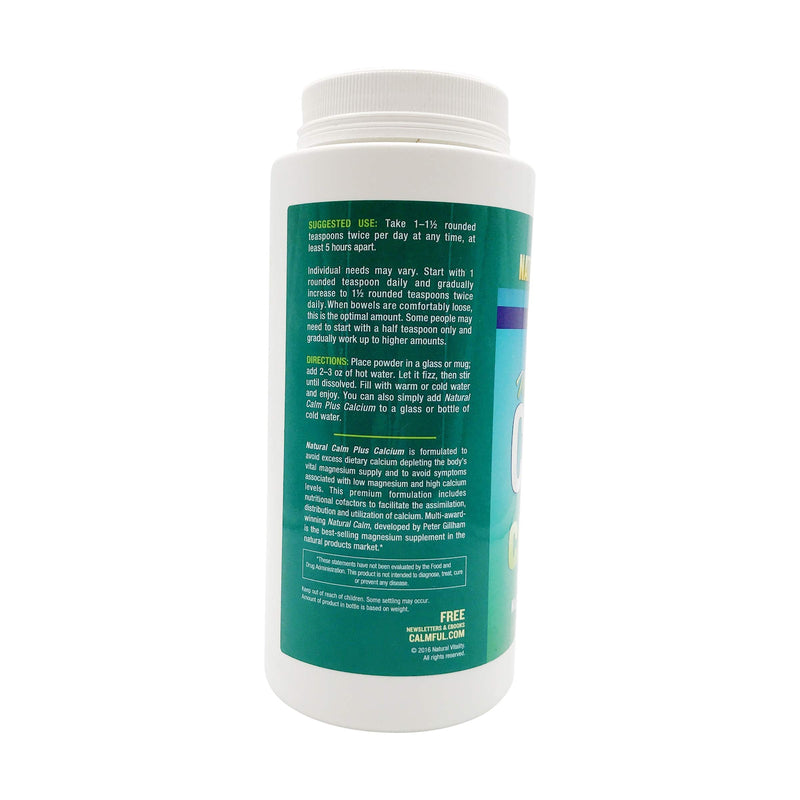 Natural Vitality Natural Calm + Calcium - Relax - Relaxation - Unwind - Stress - Anxious - Anxiousness - Restless Legs - Unflavoured - 454 gram - BeesActive Australia