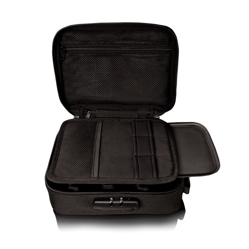 STASHIC LARGE Smell Proof Stash Bag - Lockable Case - Rolling Box - Activated Carbon Lining - Premium Discreet Safe Storage - 2023 Version with Roll Tray & Premium YKK Zips/Anti-Snag - SH* Black on Black - BeesActive Australia