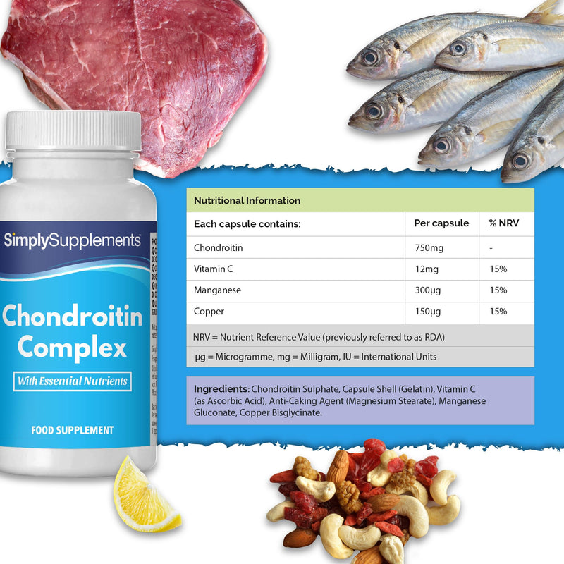 Chondroitin Complex | Premium Support for Active Lifestyles | 60 Capsules | Manufactured in The UK - BeesActive Australia