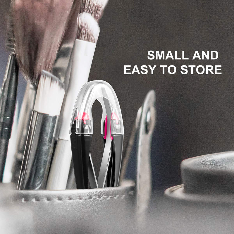 Lurrose Automatic Elastic Eyebrow Tweezer Retractable Tweezer for Eyebrow Removal (Color Random) - BeesActive Australia