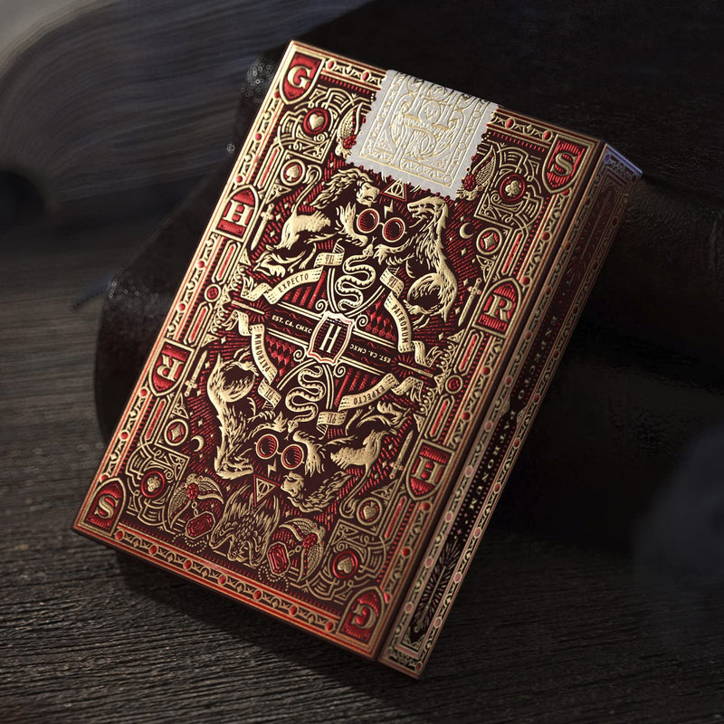 theory11 Harry Potter Playing Cards - Red (Gryffindor) - BeesActive Australia