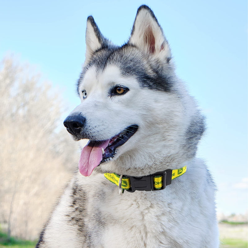 John Deere Pet Collar Large JOHN DEERE SATIN PET COLLAR - BeesActive Australia