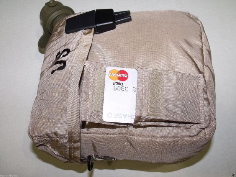 New 2 QT Collapsible Water Canteen + Desert Tan Cover Pouch with Sling US Army Military by US Goverment GI USGI - BeesActive Australia