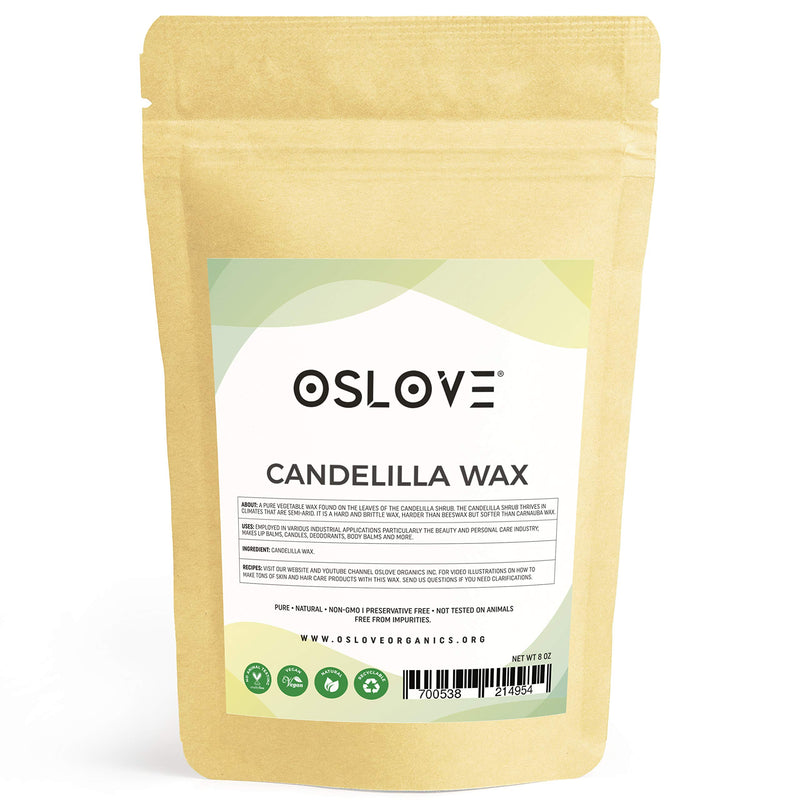 Pure Candelilla Wax 8oz by Oslove Organics - BeesActive Australia