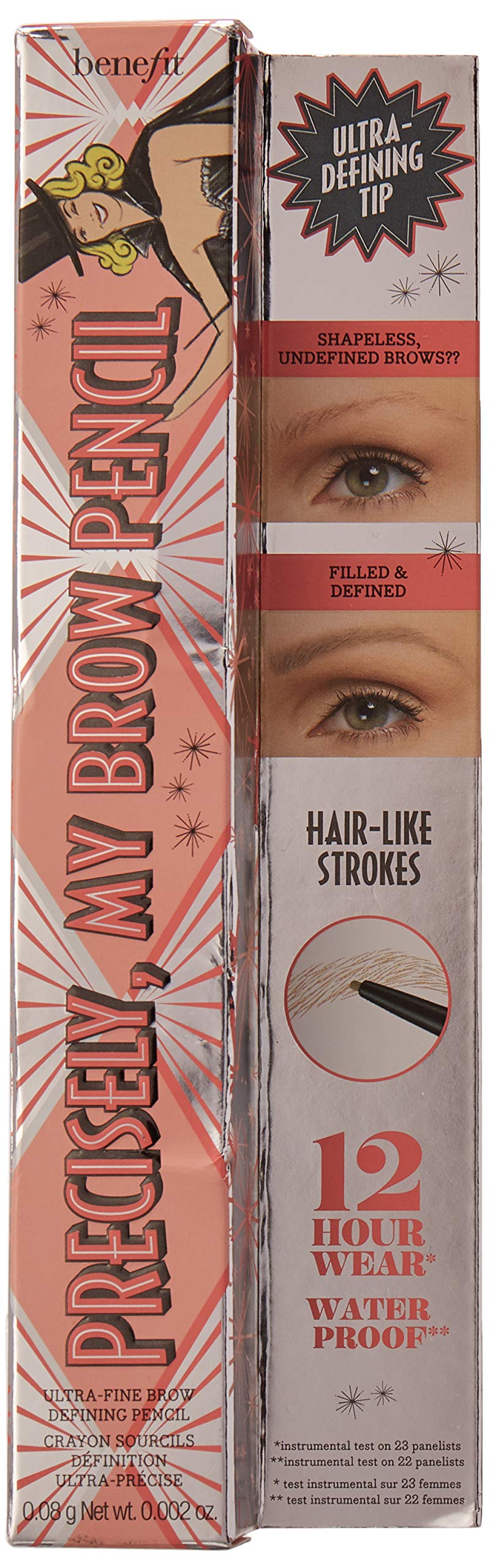 Benefit Precisely My Brow Pencil, Ultra Fine Brow Defining Pencil, Shade 1 - Cool Light Blonde, 0.08 Grams / 0.002 Ounces, Full Size (Full, 1) - BeesActive Australia