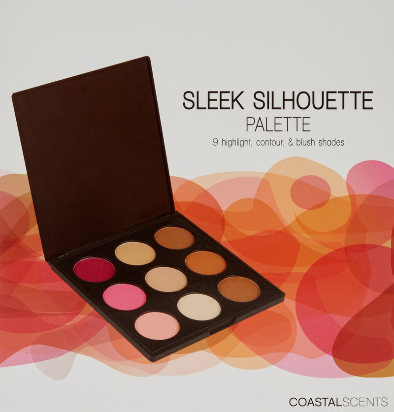 Coastal Scents Sleek Silhouette Blush, Highlighter, and Bronzer Palette (PL-017) - BeesActive Australia