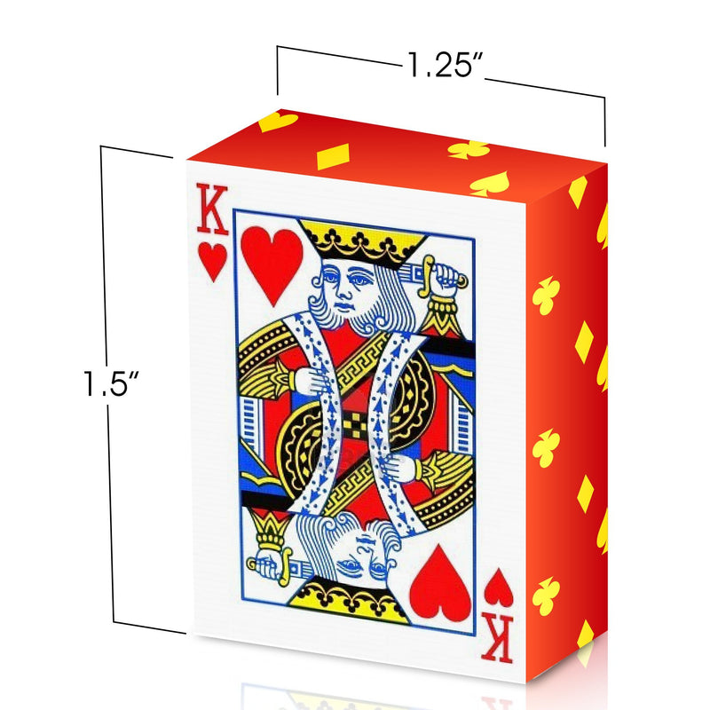 [AUSTRALIA] - Gamie Mini Playing Cards - Pack of 20 Decks - Poker Cards - Miniature 1.5 Inch Card Set - Small Casino Game Cards for Kids, and Adults - Great Novelty Gift, Party Favor for Boys and Girls 