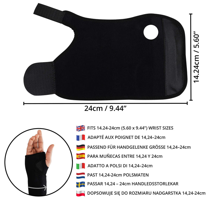 Kurtzy Carpal Tunnel Wrist Supports (1 Pair) - Brace with Adjustable Strap for Left & Right Hand without Affecting Flexibility - Compression Splint for Pain Relief from Tendonitis, Arthritis & Sprains - BeesActive Australia