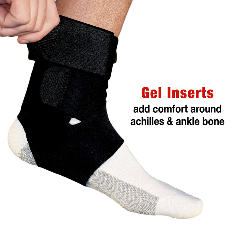 ACE Brand Deluxe Ankle Stabilizer, Adjustable, Black, 1/Pack Deluxe Stabilizer - BeesActive Australia