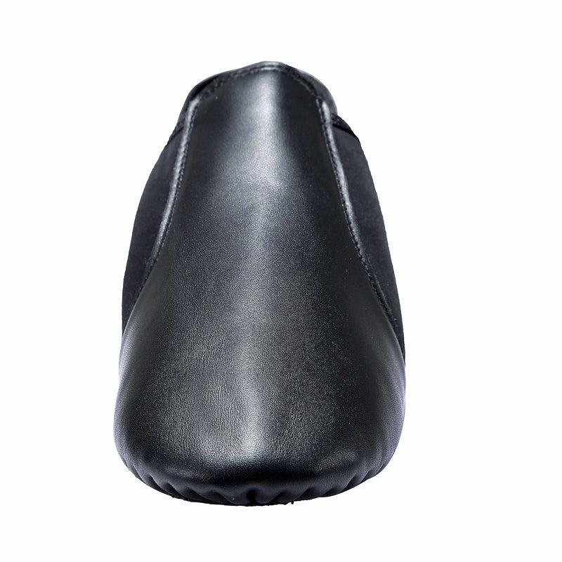 [AUSTRALIA] - Dynadans Women's Leather Upper Slip-on Jazz Shoe 8.5 Women/8 Men Black 
