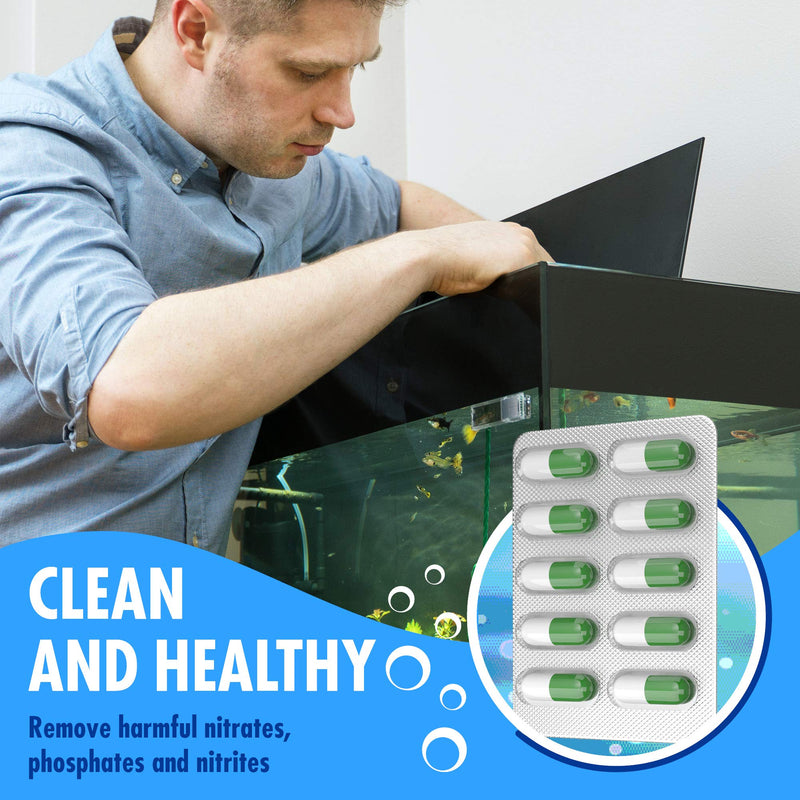 Beseder Bio Starter Aquarium Booster Fish Tank Water Cleaner Digester of Excess nutrients Makes Water Healthy Reduces The Amount of Nitrite and Ammonia Reduces The Need for Aquarium Cleaning - BeesActive Australia