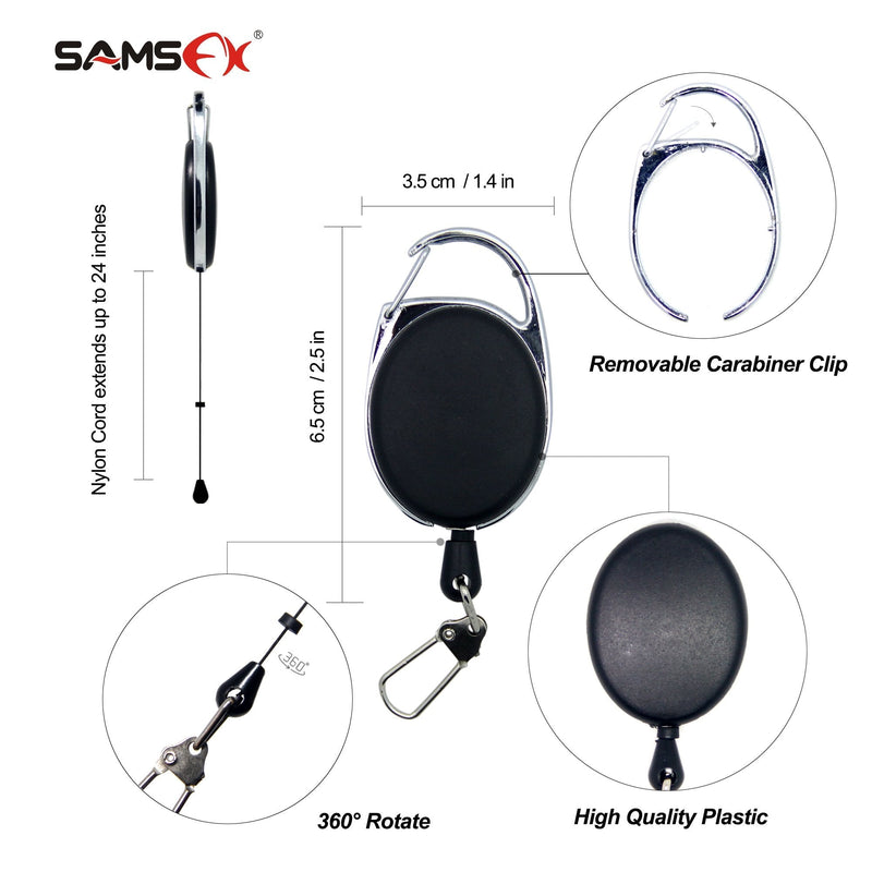 SAMSFX Fly Fishing Line Clippers with Knife Nippers Tools Combo Retractor Zinger - BeesActive Australia