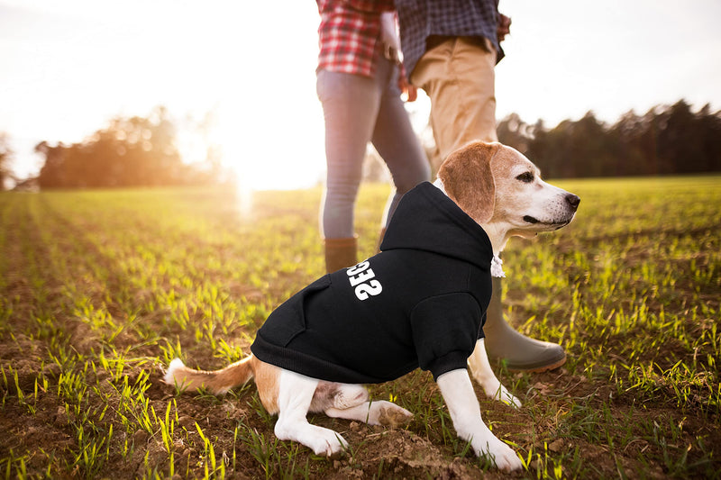 Dog Hoodie Security Dog Sweater Soft Brushed Fleece Dog Clothes Dog Hoodie Sweatshirt with Pocket for Small Medium Large Dogs - BeesActive Australia
