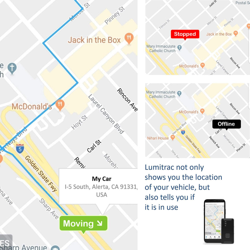 Lumitrac GPS Tracker GL300 - 4G Mini Hidden Tracker Device for Vehicles, Cars, Equipments, Assets, People - Subscription Required - BeesActive Australia