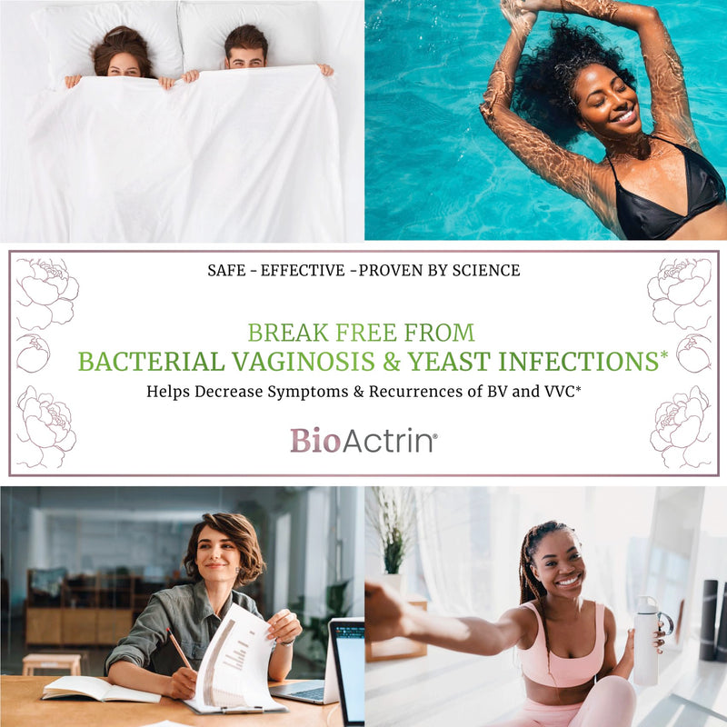 Bioactrin Yeast Infection Treatment for Women Pills– CLINICALLY Tested for Bacterial Vaginosis Treatment for Women Probiotics | Vaginial Ph Balance Pills | Vaginial Supplements for Women (28 Capsules) 28 Count (Pack of 1) - BeesActive Australia