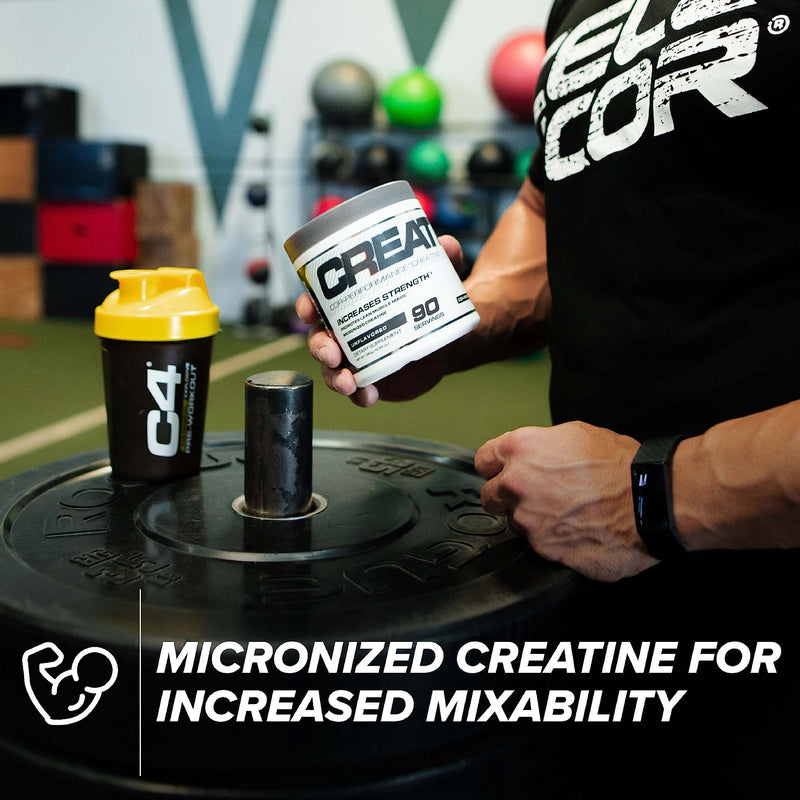 Cellucor Cor Performance Micronized Creatine Monohydrate Powder for Increased Absorption | Unflavoured | Amino Acid Nutritional Supplement | Vegan Creatine for Women and Men | 90 Servings | 306g - BeesActive Australia