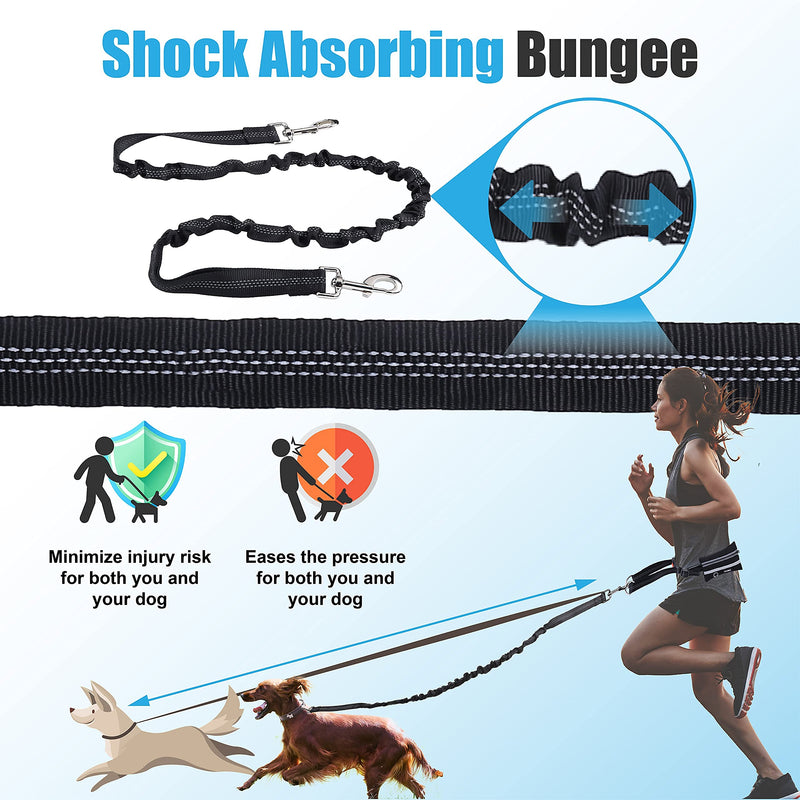 Petmegoo Hands Free Dog Leash Black - BeesActive Australia