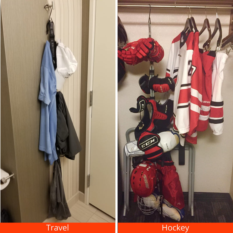 UTTy - Multipurpose Portable Equipment Drying Rack & Gear Organizer with Adjustable Hooks for Home, Travel & Outdoor Use - BeesActive Australia