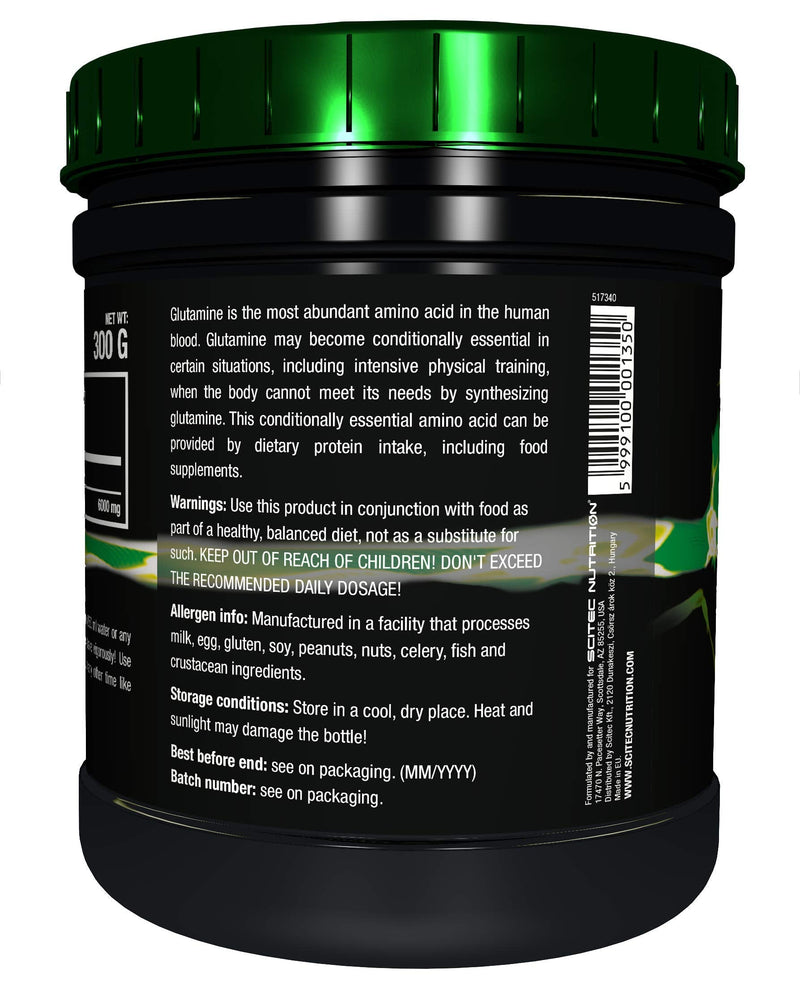 Scitec Nutrition 100% L-Glutamine Amino Acid Powder - 300g, Unflavoured - BeesActive Australia