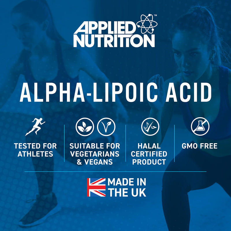 Applied Nutrition R-Alpha Lipoic Acid 200mg - 60 Vegetable R ALA Capsules - Premium Formula (2 Month Supply) - BeesActive Australia
