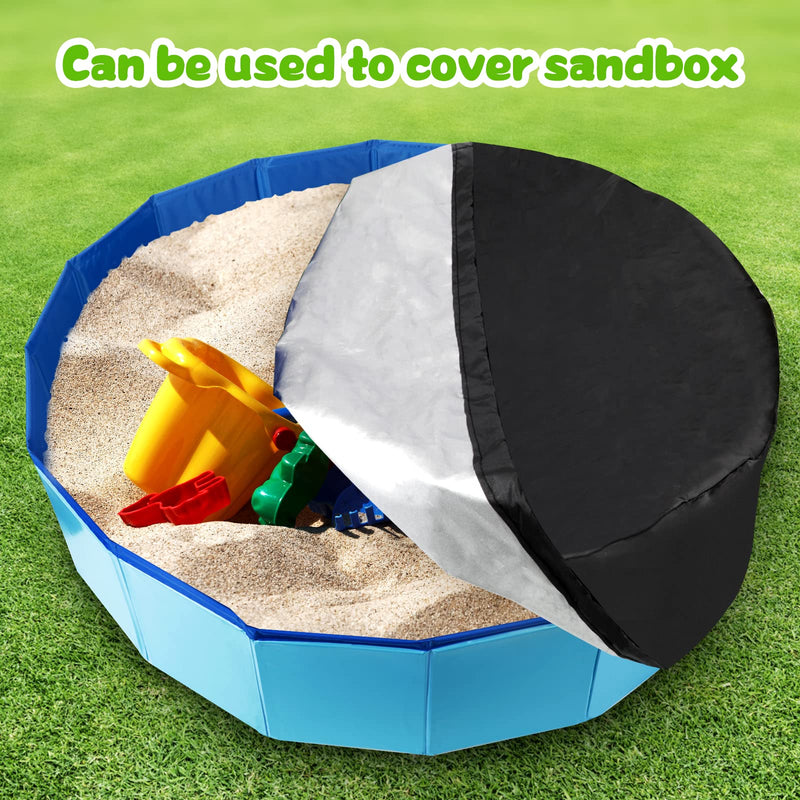 Rypet Dog Pool Cover Foldable Round Pool Pet Collapsible Swimming Pool Cover Kiddie Pool Cover Portable Pool Accessories for Dog Kiddie Pool Bathing Tub XX-Large - 63"*12" - BeesActive Australia