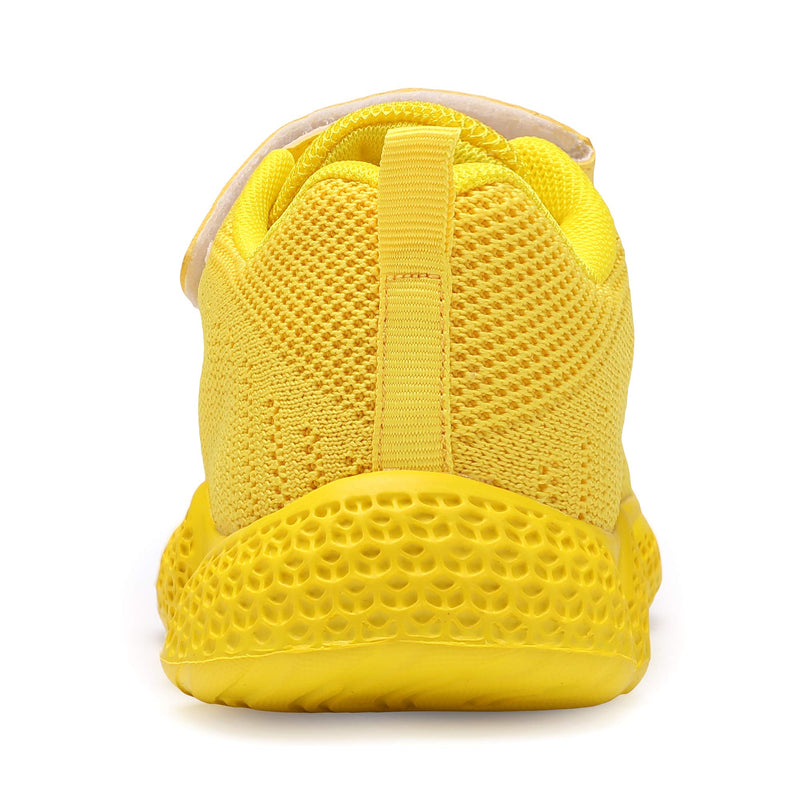 Hetios Kids Shoes Girls Lightweight Athletic Running Shoes Breathable Knit School Sports Shoes (Toddler/Little Kid/Big Kid) 13 Little Kid 050-yellow - BeesActive Australia
