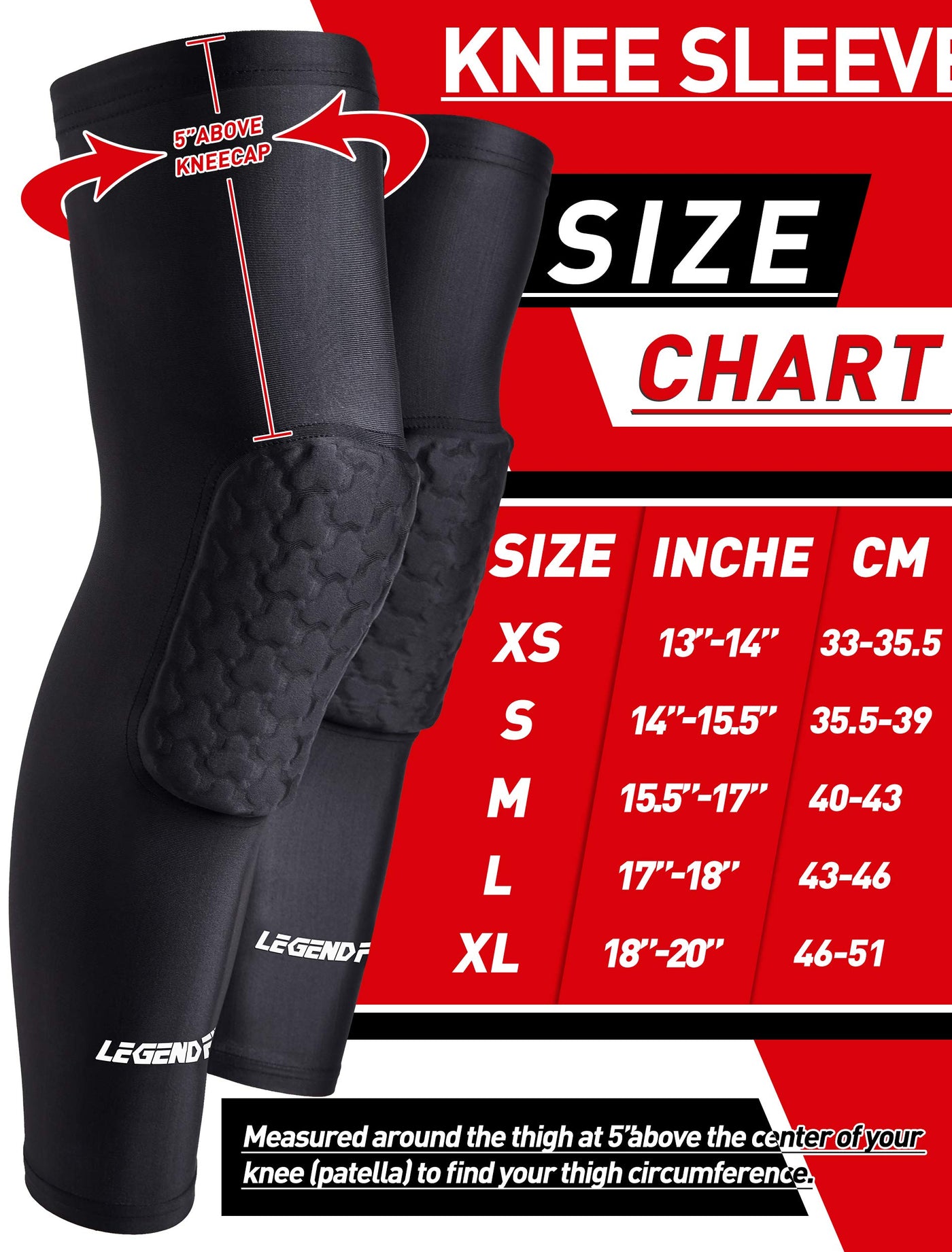 Legendfit Youth Boys Basketball Compression Pants with Knee
