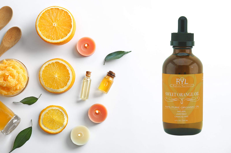 Radiate Your Love Sweet Orange Essential Oil, Large 4 Fluid Ounce,- 100% Pure Organic Therapeutic Grade for Aromatherapy, Relaxation, Skin Therapy & Diffusers - BeesActive Australia