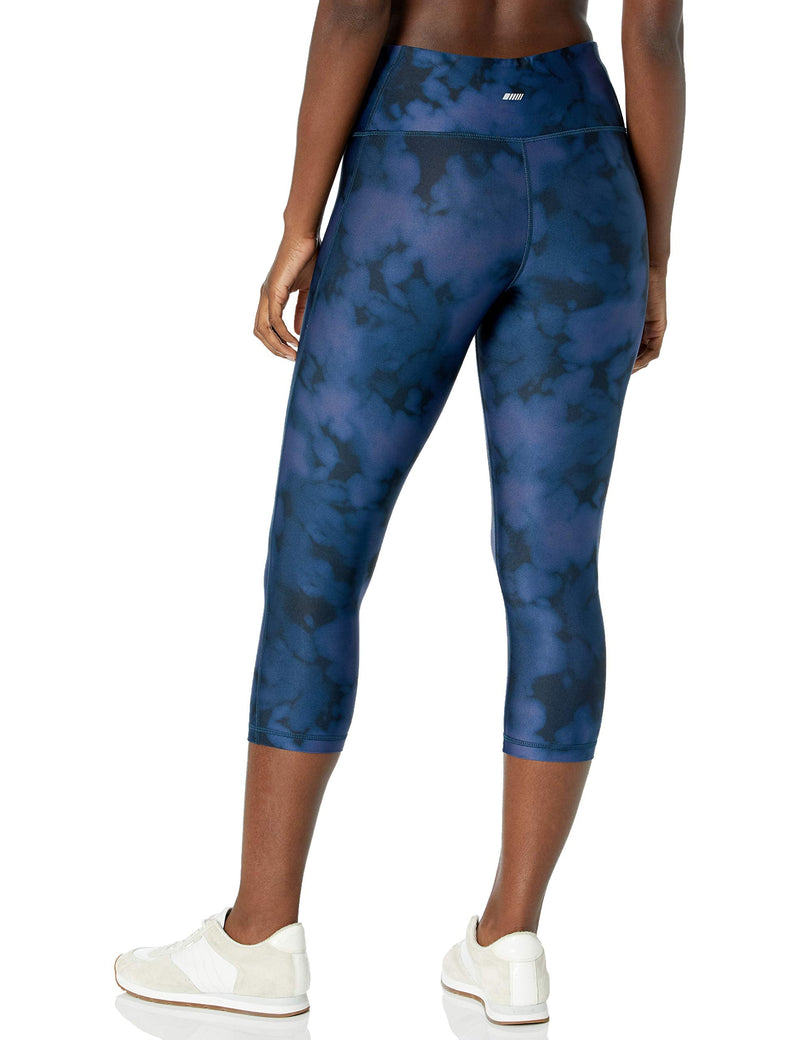 Amazon Essentials Women's Performance Mid-Rise Capri Active Legging Small Blue Inky Dye - BeesActive Australia