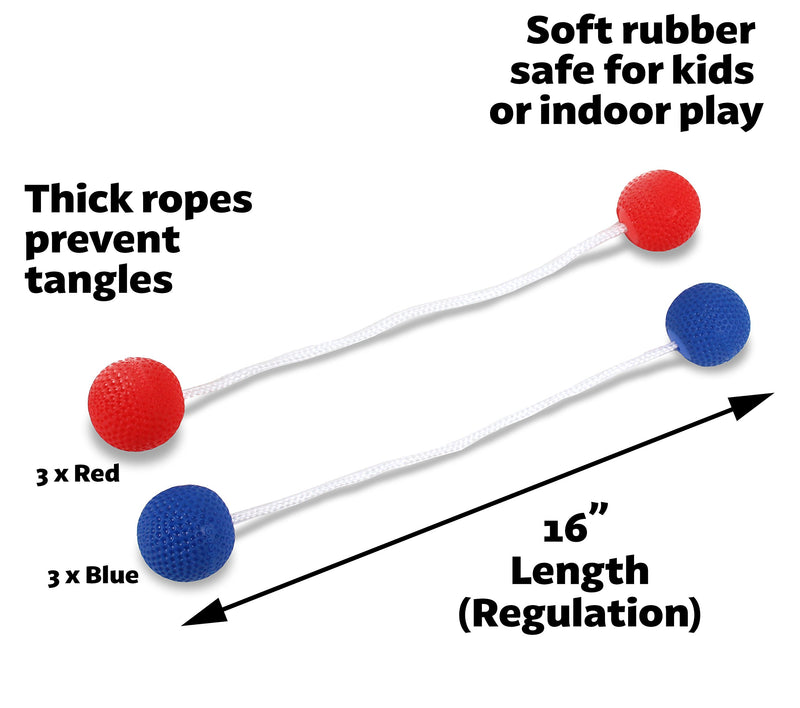[AUSTRALIA] - GoSports Ladder Toss Bolo Replacement Set - Kid Safe Soft Rubber or Hard Golf Balls 