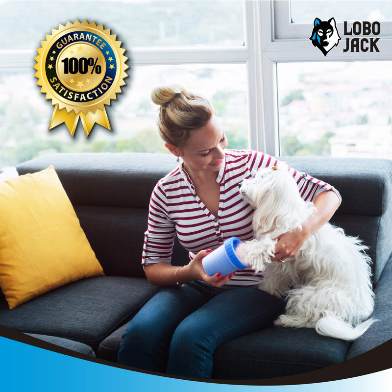 Dog Paw Cleaner, Portable Pet Cleaning 360º Silicone Washer Cup, for Small and Medium Breed Cats and Dogs (Blue) Blue - BeesActive Australia