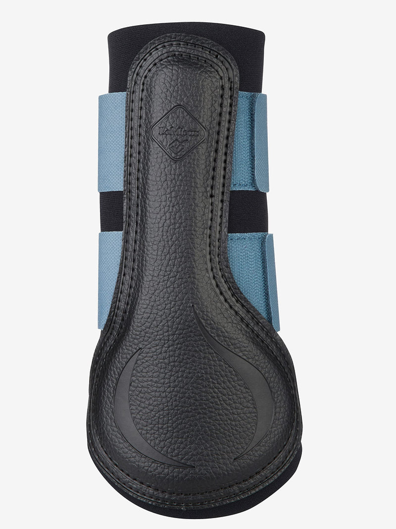 LeMieux Grafter Brushing Horse Boots in Ice Blue for Schooling, Competition and Turnout - Front & Hind Legs - Equestrian Footwear Pair - Small Large - BeesActive Australia