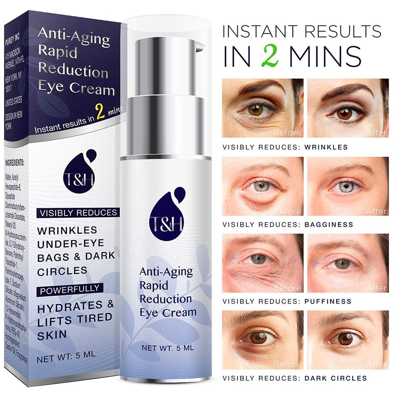 Anti-Aging Rapid Reduction Eye Cream - Under Eye Rapid Reduction Cream - Visibly Reduce Under-Eye Bags, Wrinkles, Dark Circles, Fine Lines (0.33 oz) 0.34 Fl Oz (Pack of 1) - BeesActive Australia