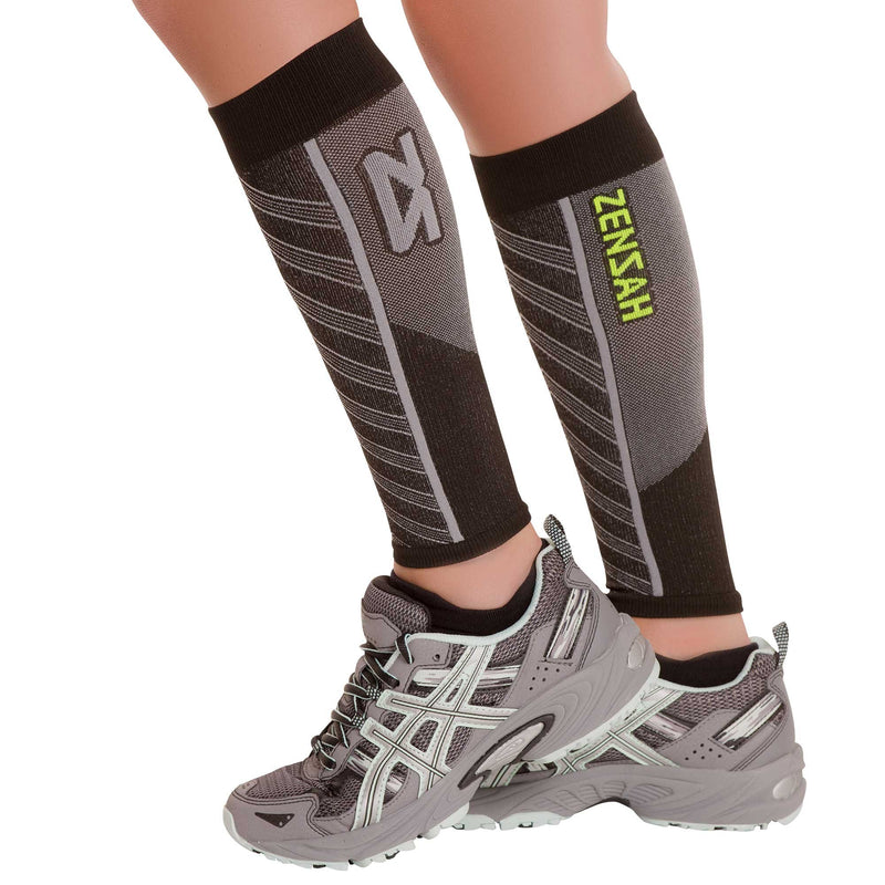 Featherweight Compression Leg Sleeves –Relieve Shin Splints (MD Black Small - BeesActive Australia