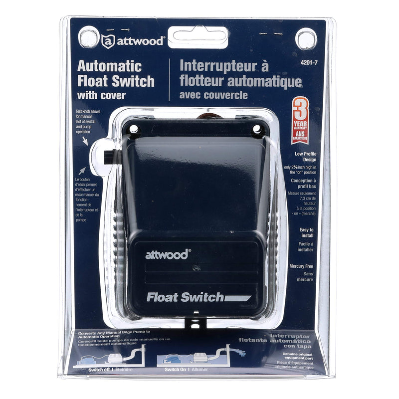 [AUSTRALIA] - attwood 4201-7 Automatic Float Switch with Cover, One Size 